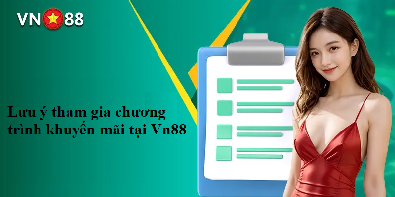 Người chơi cần lưu ý gì khi nhận và tham gia chương trình khuyến mãi tại Vn88 